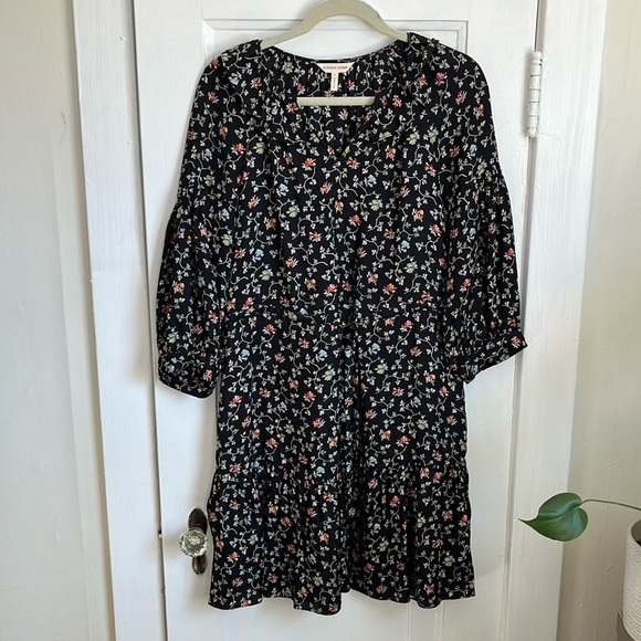 Rebecca Taylor Floral Tie Waist Dress - Picture 1 of 7